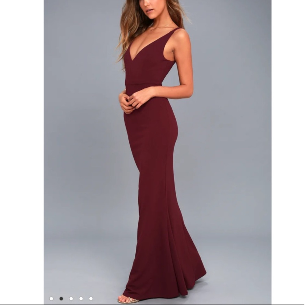 ❌SOLD❌Lulu’s Plum Purple Sleeveless Maxi Dress - Picture 3 of 15